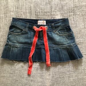 Hollister California Classics Denim Micro Mini Skirt